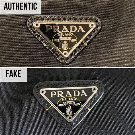 how to spot fake prada nylon bag|prada first copy.